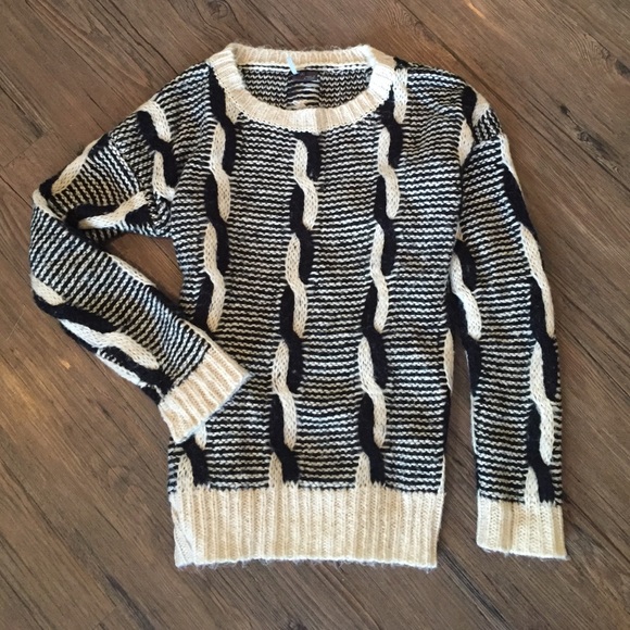 Black and cream urban outfitters sweater