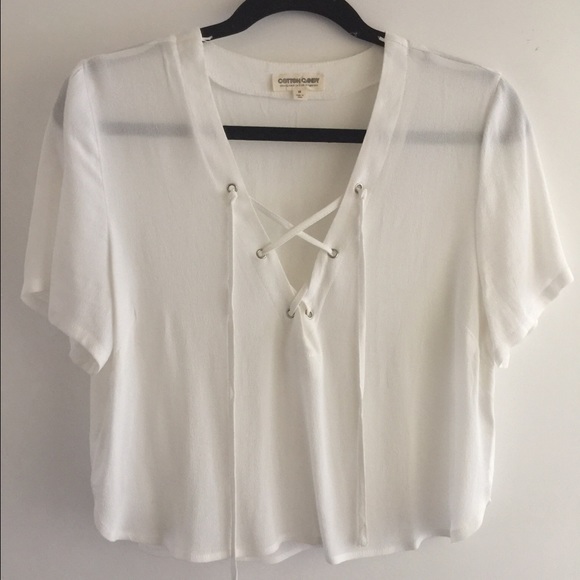Lace up top