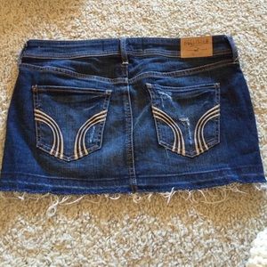 Hollister jean skirt