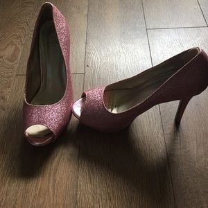 Beautiful pink sparkly heels