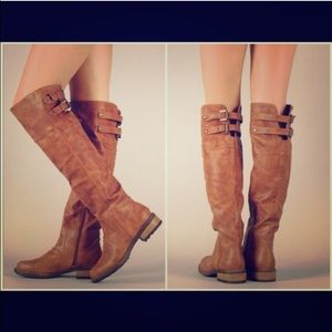 High quality Brown Knee High Boots