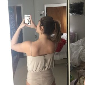 Boohoo Tops - Champagne body suit Boohoo Tops - Champagne body suit