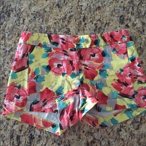 Floral J. Crew Shorts