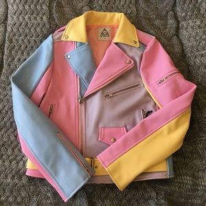 UNIF Jackets & Coats - Unif Pastel Moto Jacket UNIF Jackets & Coats - Unif Pastel Moto Jacket