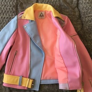 UNIF Jackets & Coats - Unif Pastel Moto Jacket UNIF Jackets & Coats - Unif Pastel Moto Jacket