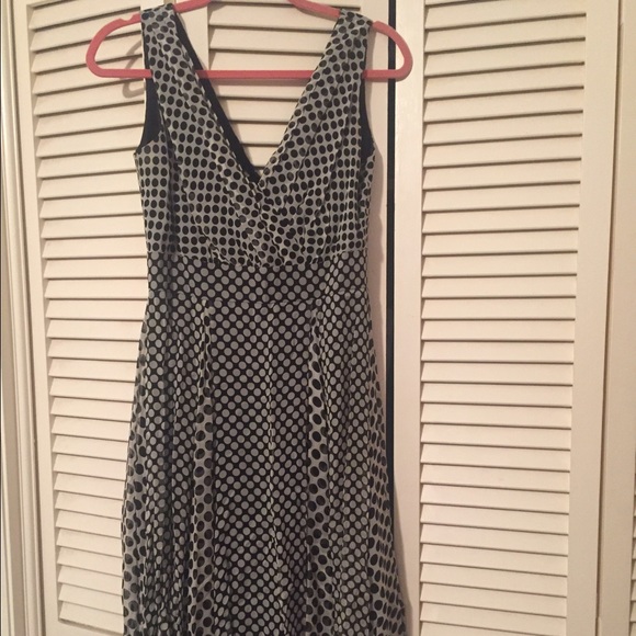 Beautiful, black and grey polka dot dress