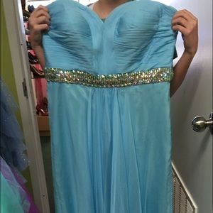 Light blue prom dress
