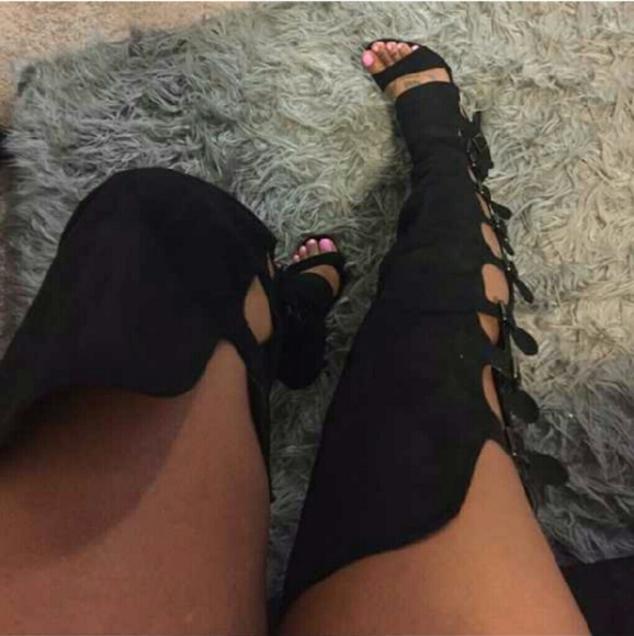 Reselling brand new thigh high boots