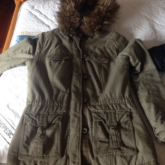 Olive green coat