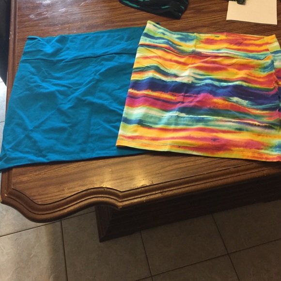 2 tube miniskirts