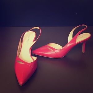 Barbie Pink Nine West Mid Heel Slingbacks