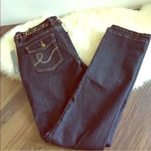 NWT Dark denim W Belt!