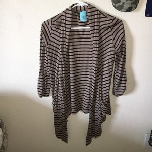 ¾ sleeve length light jacket.