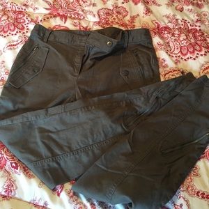 Gap skinny olive green zip ankle pants