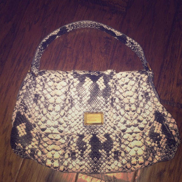 Temp sale Like New Marc Jacobs Snake print purse !