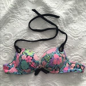 Victoria's Secret Neon Floral Bikini Top