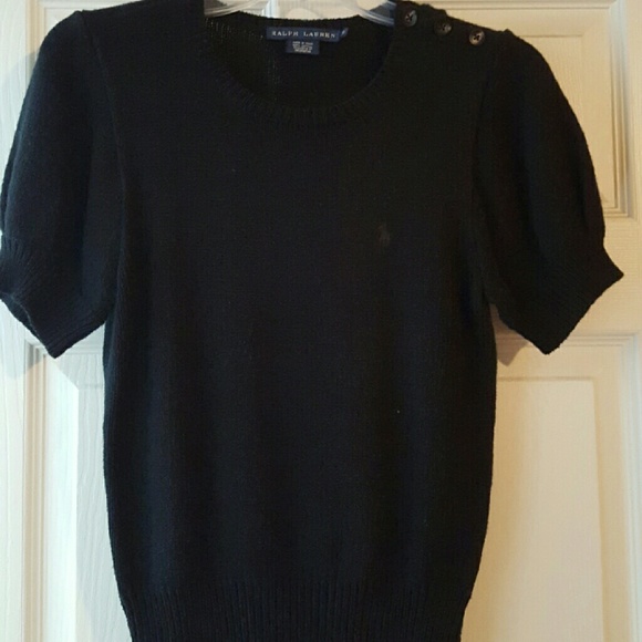 Black Ralph Lauren  short -sleeve sweater