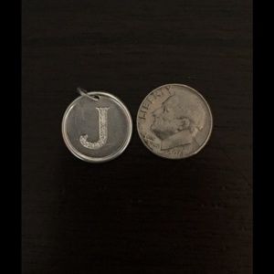 Diamond J Pendant
