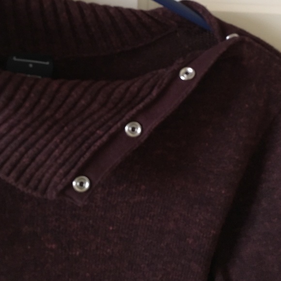 GAP purple funnel neck tunic sweatshirt - Picture 2 of 3