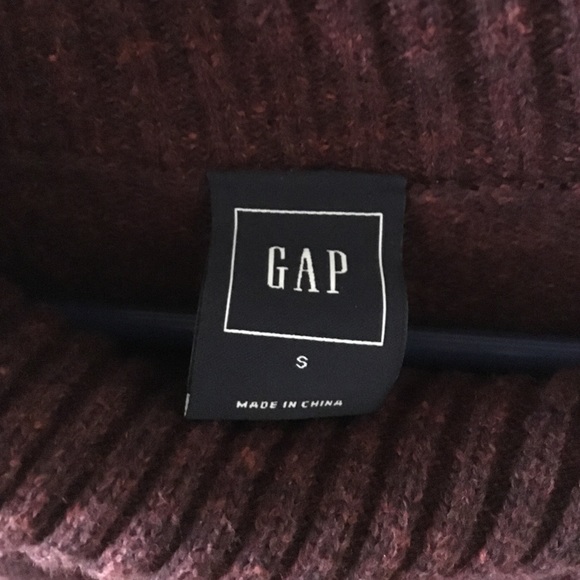 GAP purple funnel neck tunic sweatshirt - Picture 3 of 3