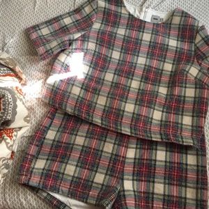 ASOS Plaid Cropped Set