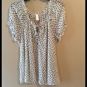 Polka dot dress shirt