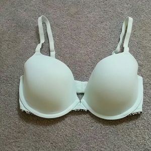 Baby Blue Bra lined in Leopard