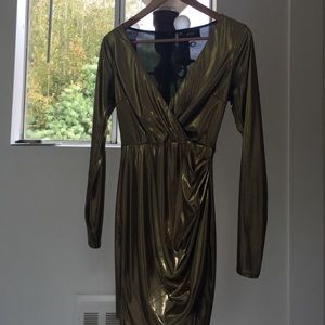 Gold Nasty Gal Dress