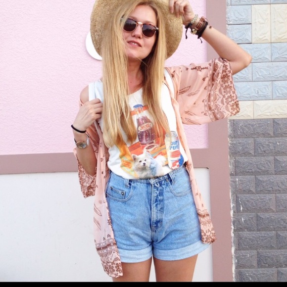 Preorder- Pink kimono cardigan - Picture 3 of 4