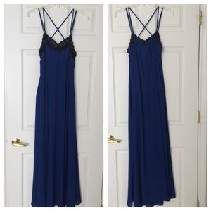 Finn & Clover Strap Royal Blue Maxi Dress