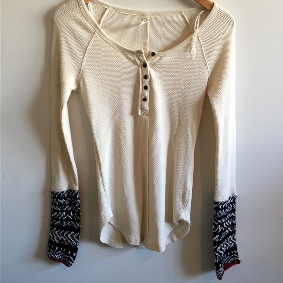 Free People ski lodge cuff thermal