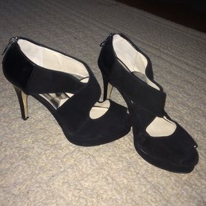Suede/Leather Michael Kors Black Heels