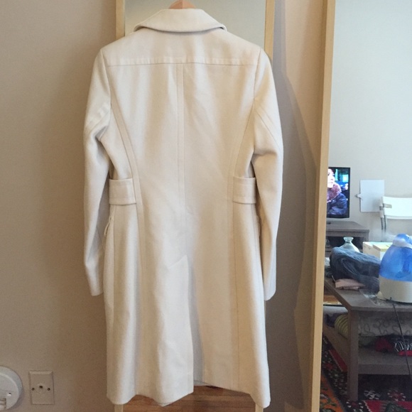 Moda International Winter White Wool Coat - Picture 4 of 4