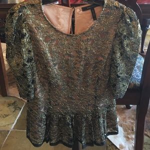 Bcbg peplum top
