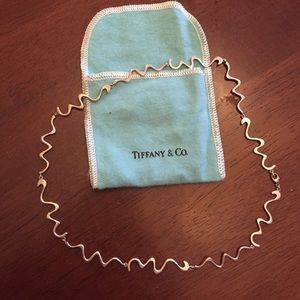 Authentic Tiffany's zig zag necklace.