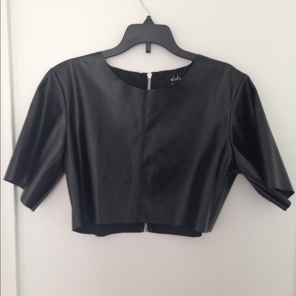 PU Crop Top
