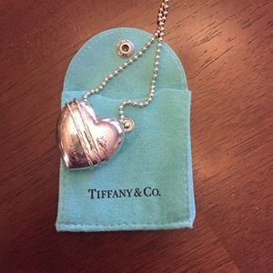 Authentic Tiffany heart - extra long ball chain.