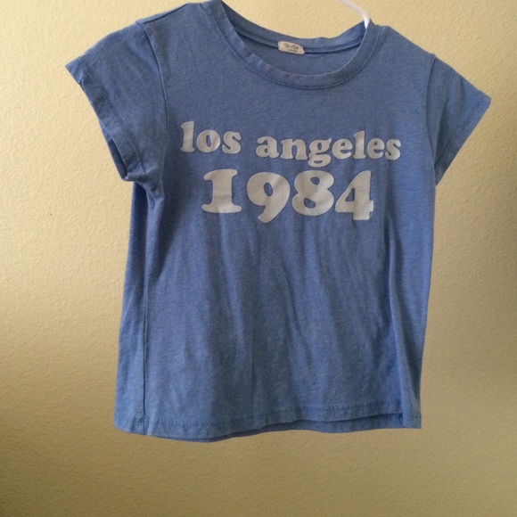 Brandy Melville Los Angeles 1984 crop top