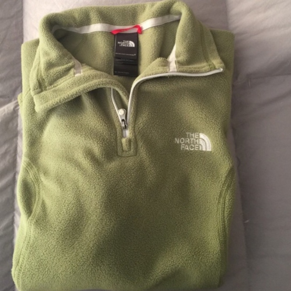 North Face polar fleece zip pullover. Size S.