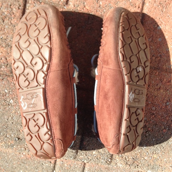 Brown Ugg Moccasin Blue Tie - Picture 4 of 4