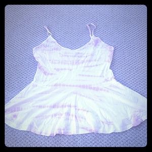 Cotton peplum tank by Guess