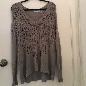 Kimchi blue- grey open knit sweater