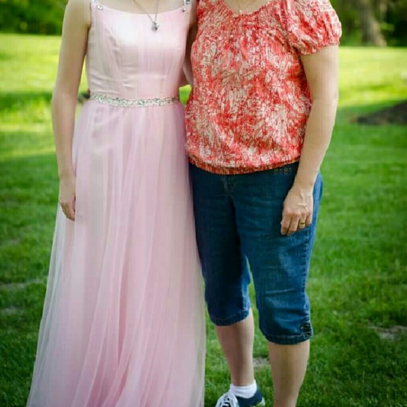 Pink Tulle Prom Dress - Picture 2 of 2