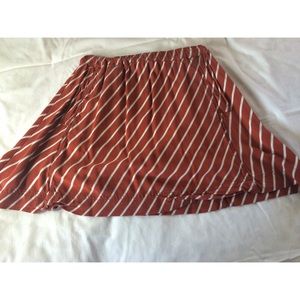 Striped Orange Skirt