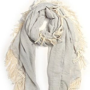 Brooke Gray Fringe Scarf