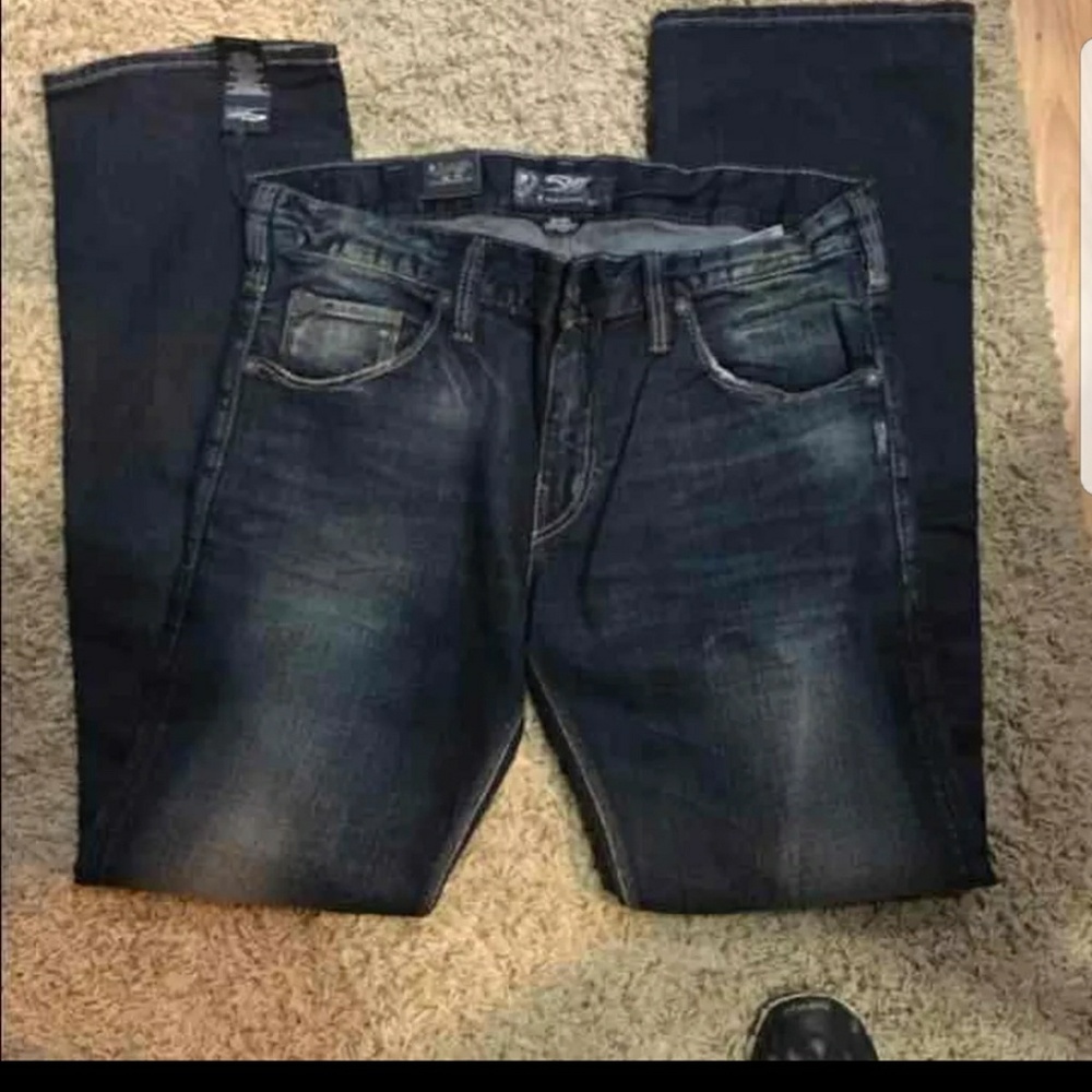Mens Silver Jeans