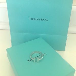 Tiffany & Co. T Square Ring Sterling Silver