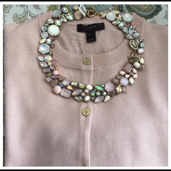 ๐NWT, JCrew Pink Crystal Necklace ๐ - Picture 2 of 4