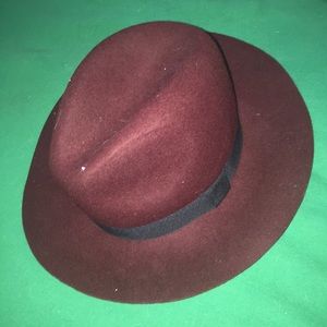 Nordstroms Burgundy Wool Hat