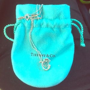 Tiffany necklace "c" pendant